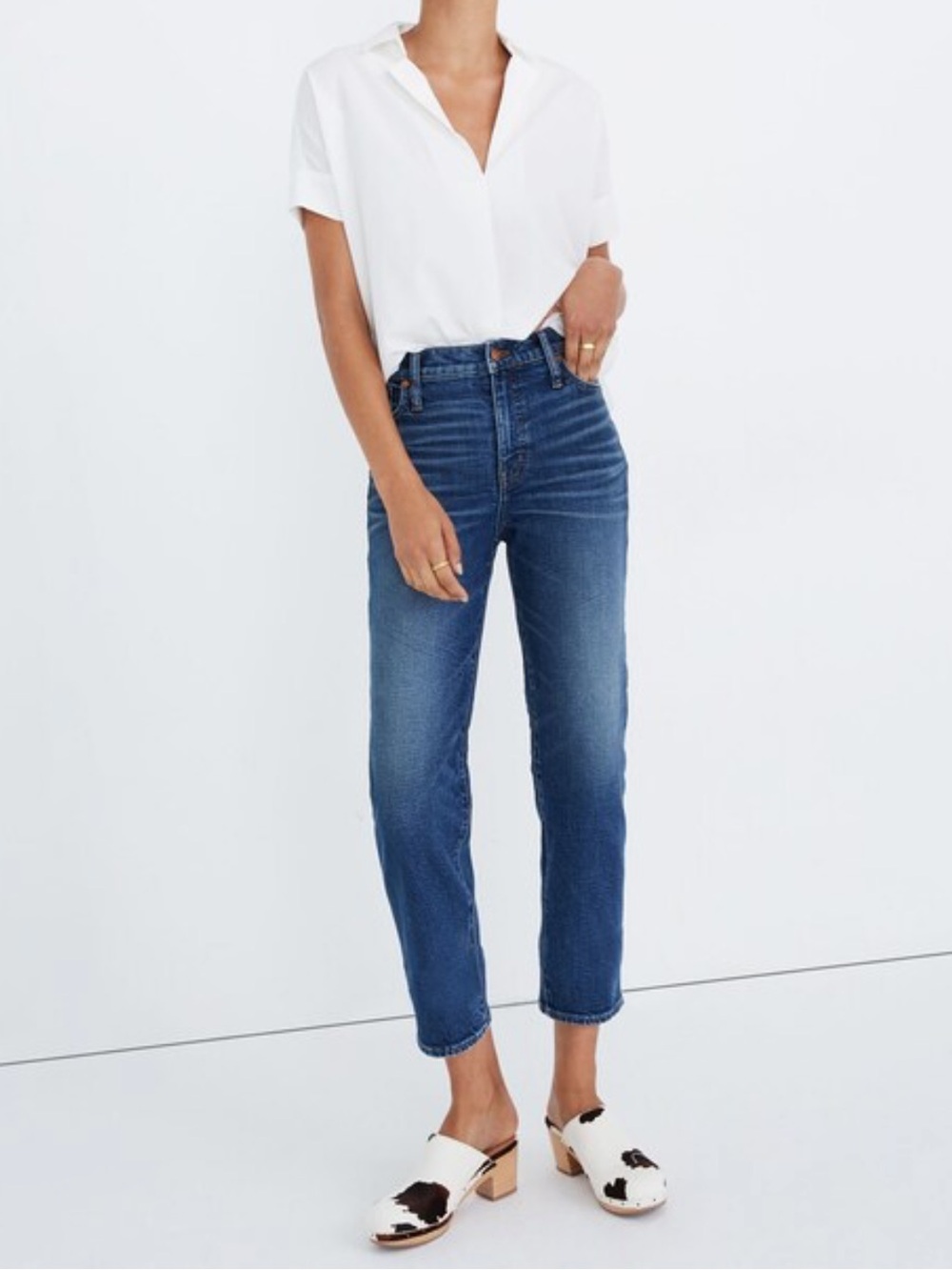 Madewell Women’s Mid-Rise Classic Straight Jeans Size 24